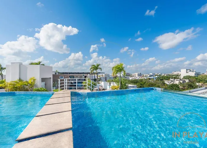 Luxury 2br 2ba, Sauna, Cinema, Rooftop Pool Сasa de vacaciones Playa del Carmen
