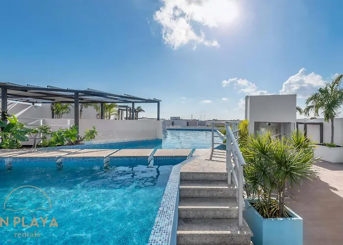 Сasa de vacaciones Luxury 2br 2ba, Sauna, Cinema, Rooftop Pool Playa del Carmen